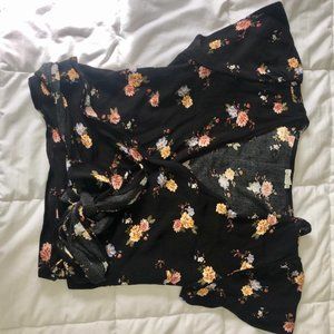Floral Wrap Shirt